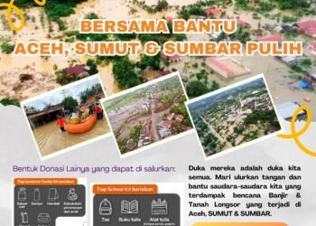 PDM Bungo Gelar Penggalangan Donasi Masal untuk Saudara Terdampak Musibah di Aceh, Sumatera Utara, dan Sumatera Barat